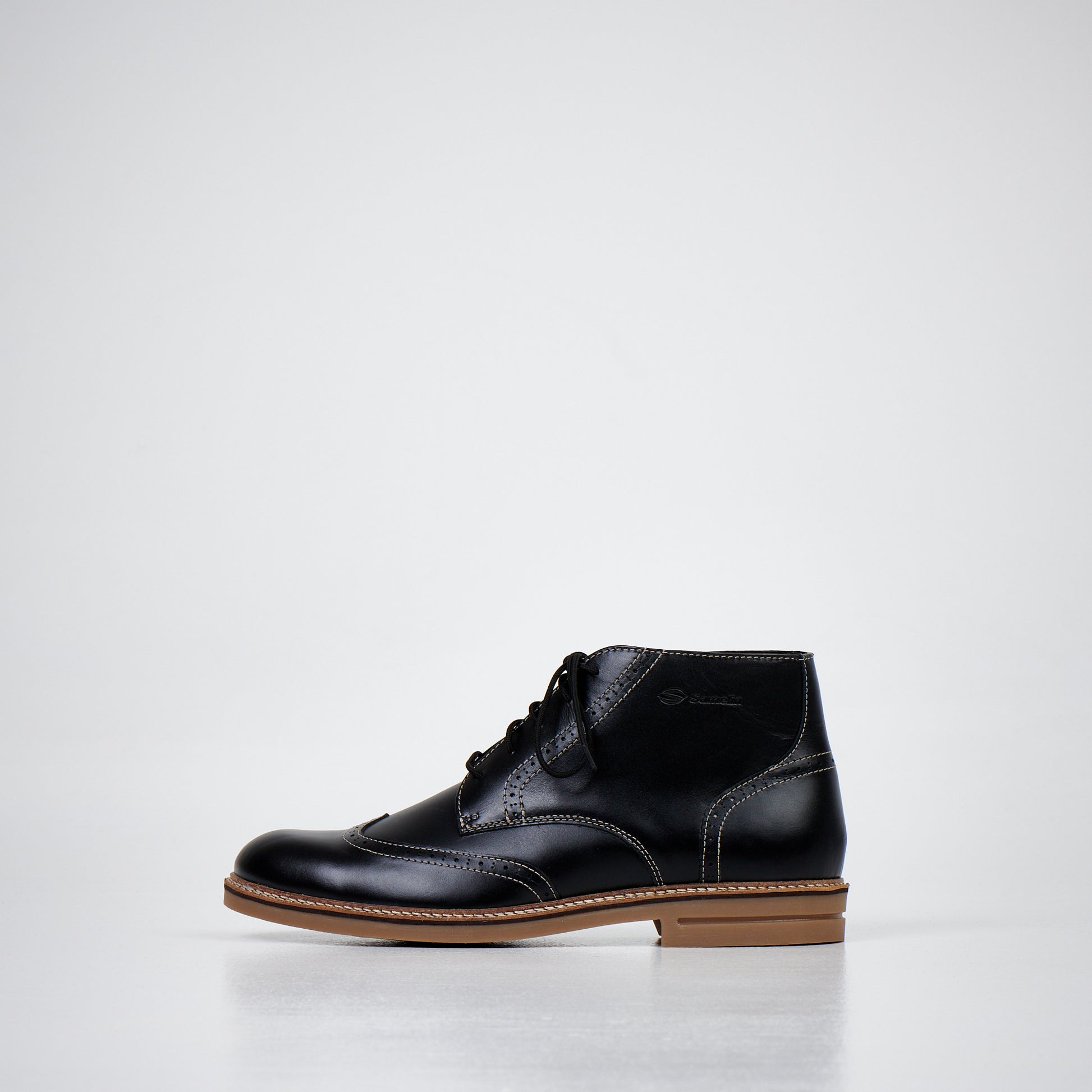 424 Ankle Boots - Water-Repellent Leather & Stylish Design by Samelin at www.brixbailey.com