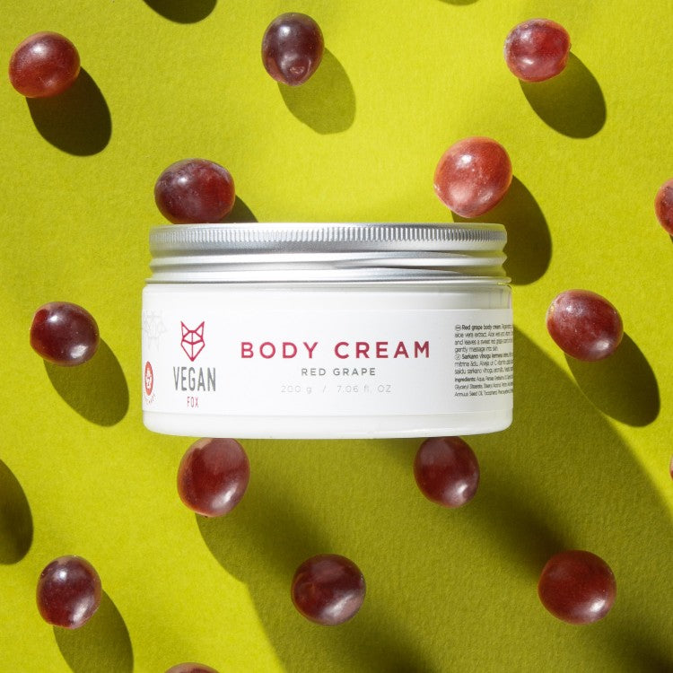 Red Grape Body Cream – Vegan, Moisturizing, Antioxidant Rich by Vegan Fox at www.brixbailey.com