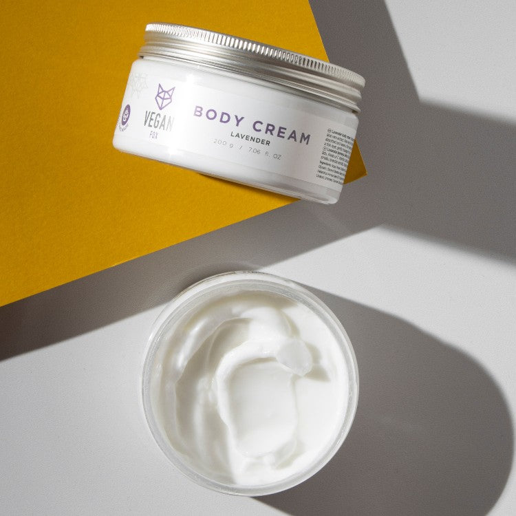 Lavender Body Cream – Vegan, Moisturizing & Skin-Soothing by Vegan Fox at www.brixbailey.com