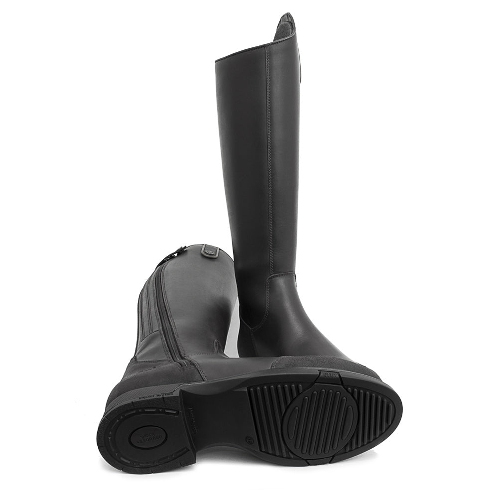 Storm Waterproof Long Riding Boots in Black