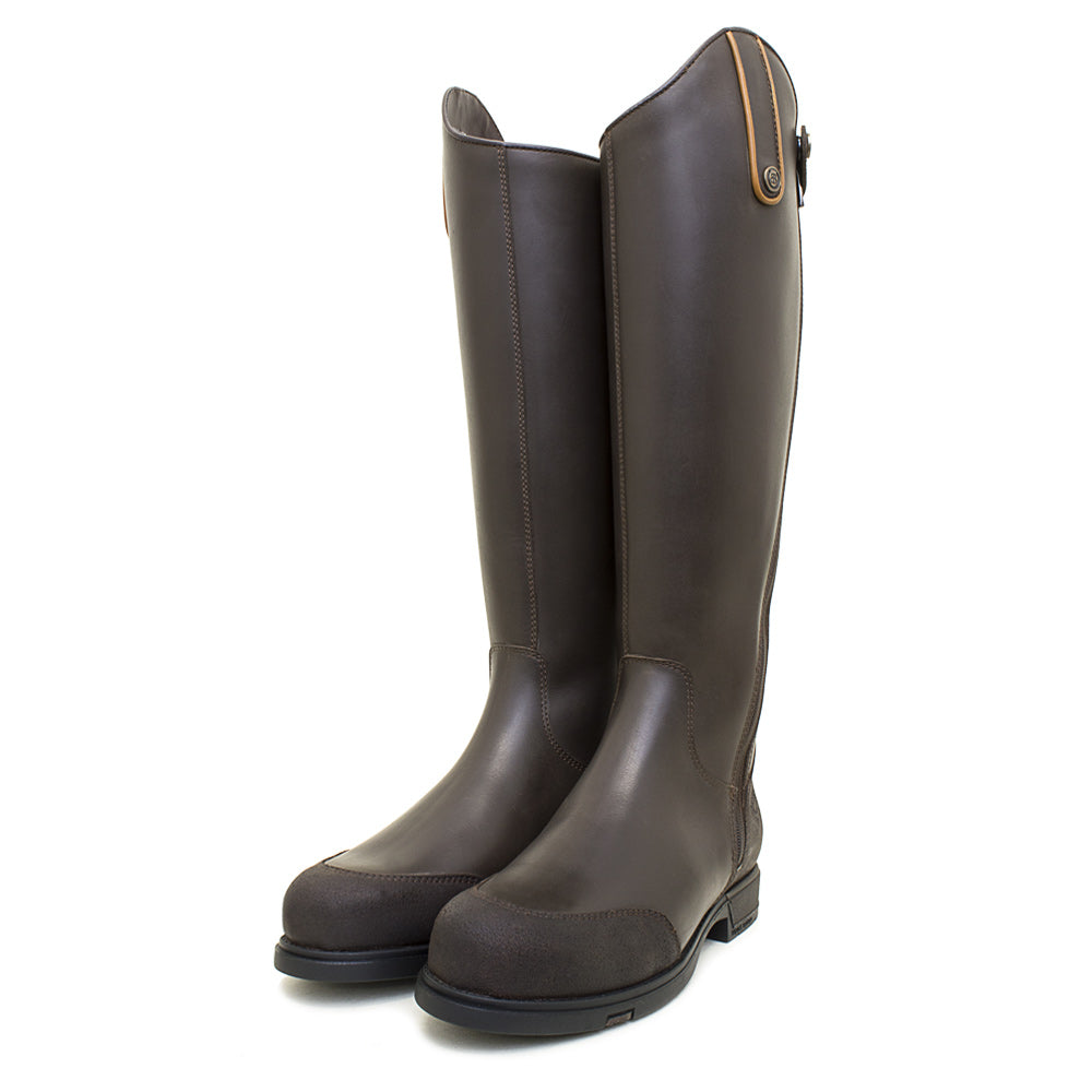 Storm Waterproof Long Riding Boots in Brown