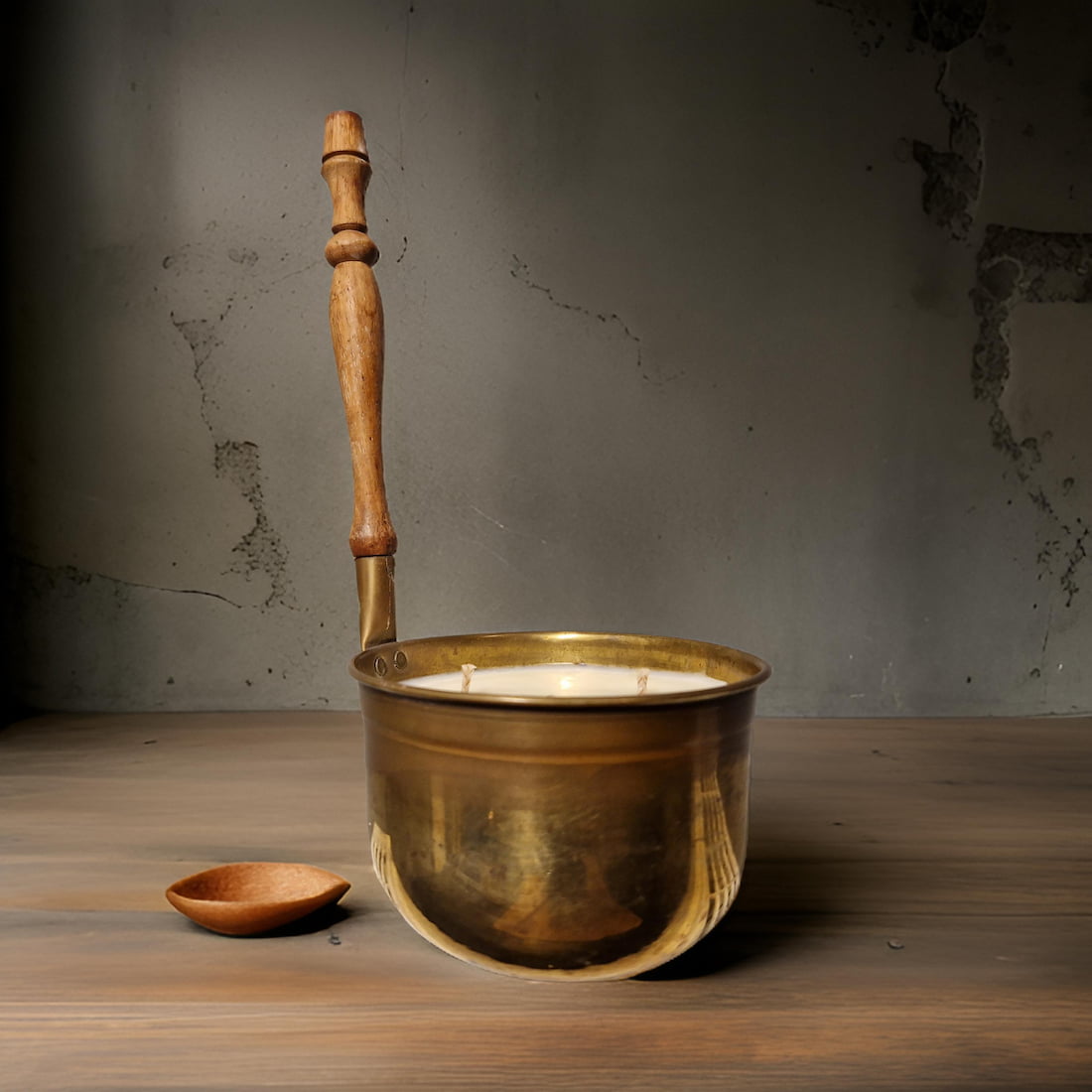 Vintage Copper Pot Candles