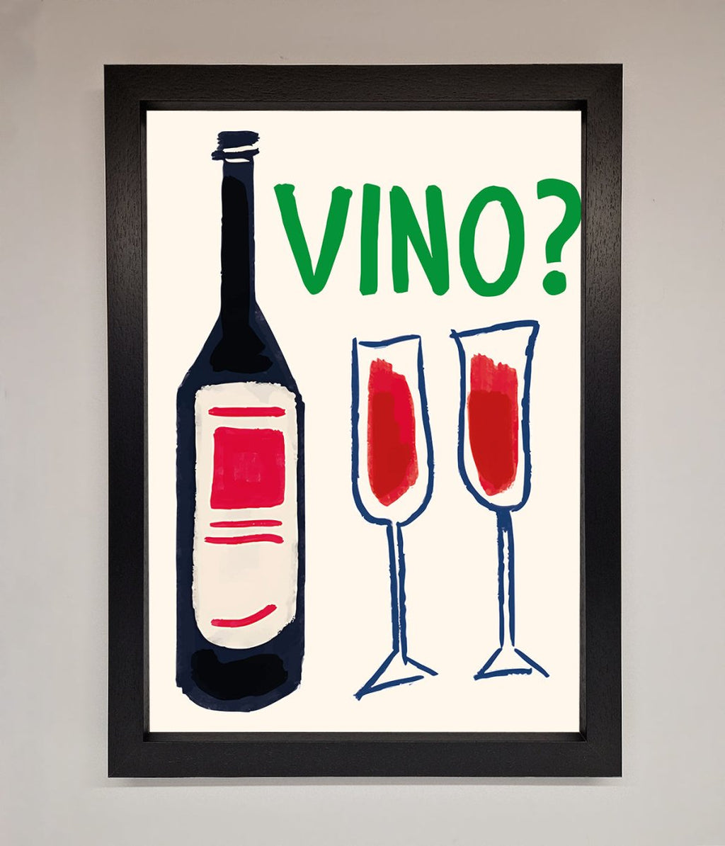 Vino Wine Framed Wall Art