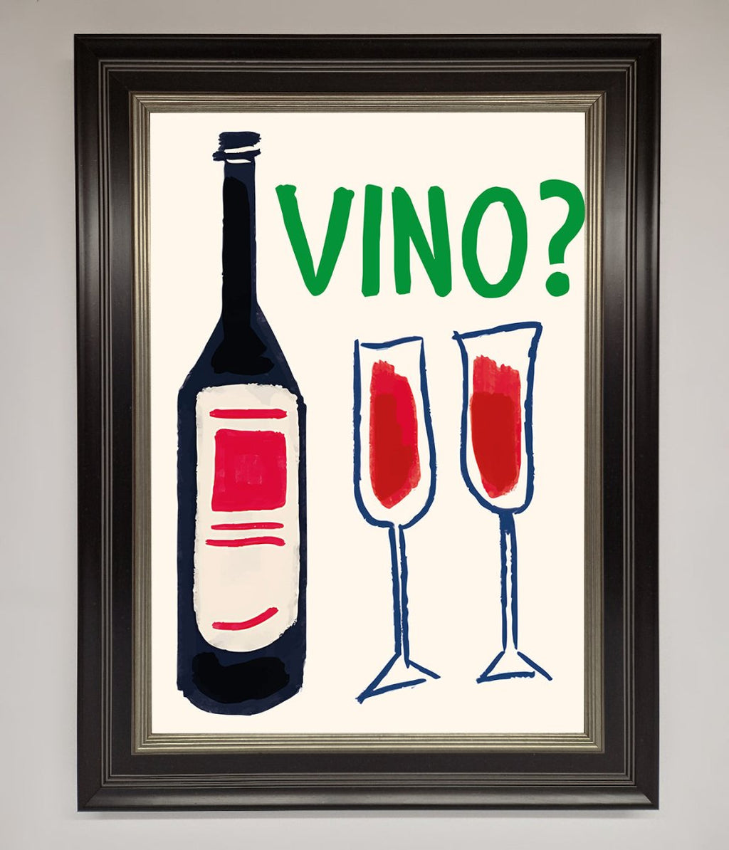 Vino Wine Framed Wall Art