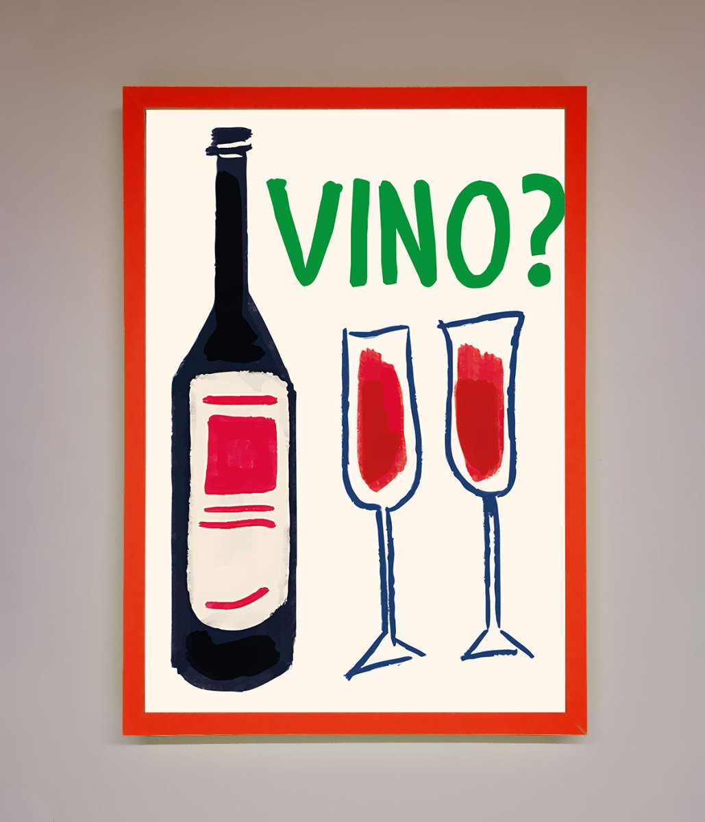 Vino Wine Framed Wall Art