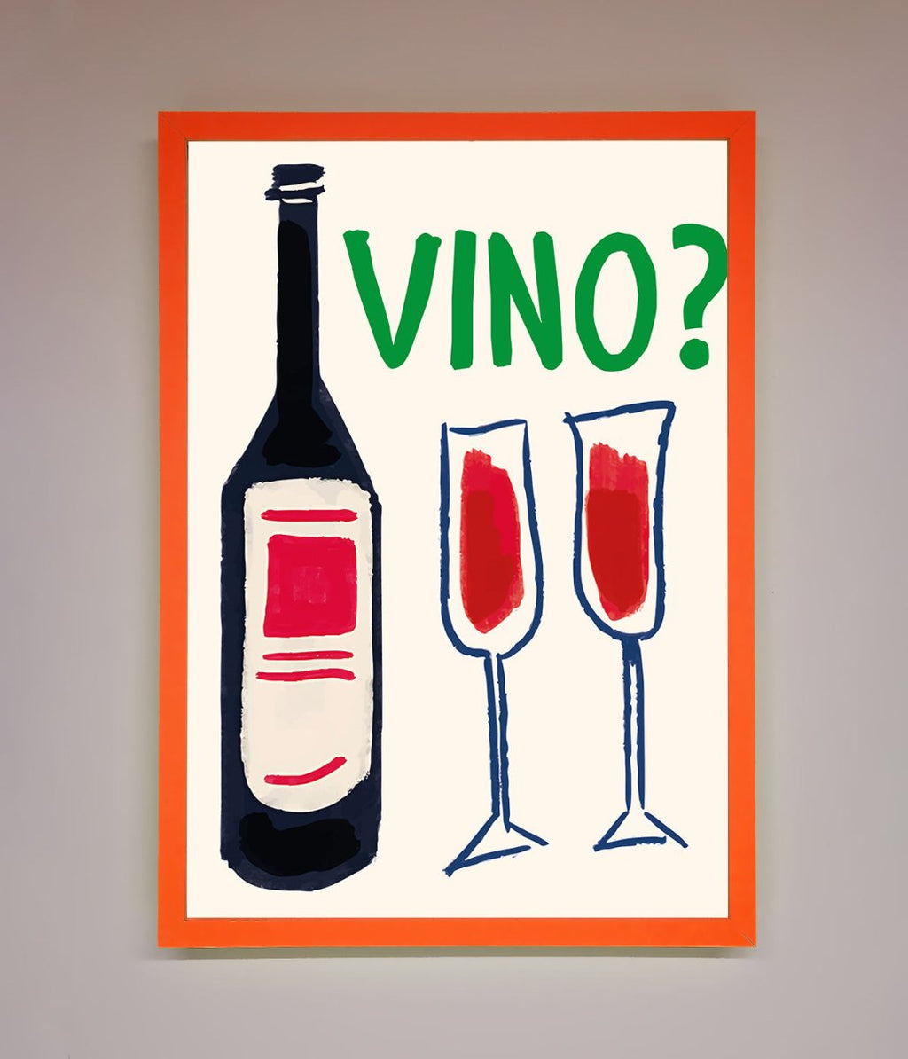 Vino Wine Framed Wall Art