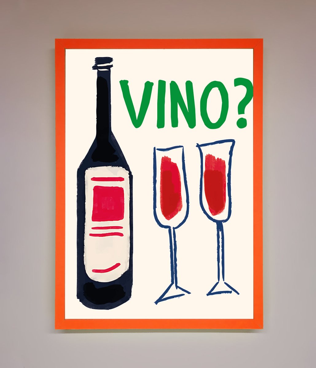Vino Wine Framed Wall Art