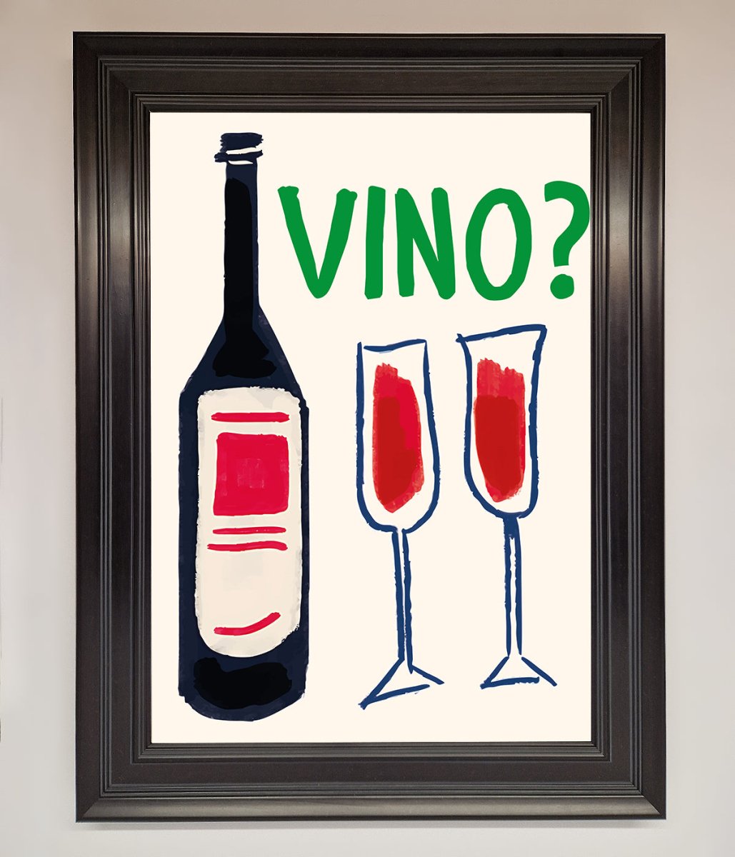 Vino Wine Framed Wall Art