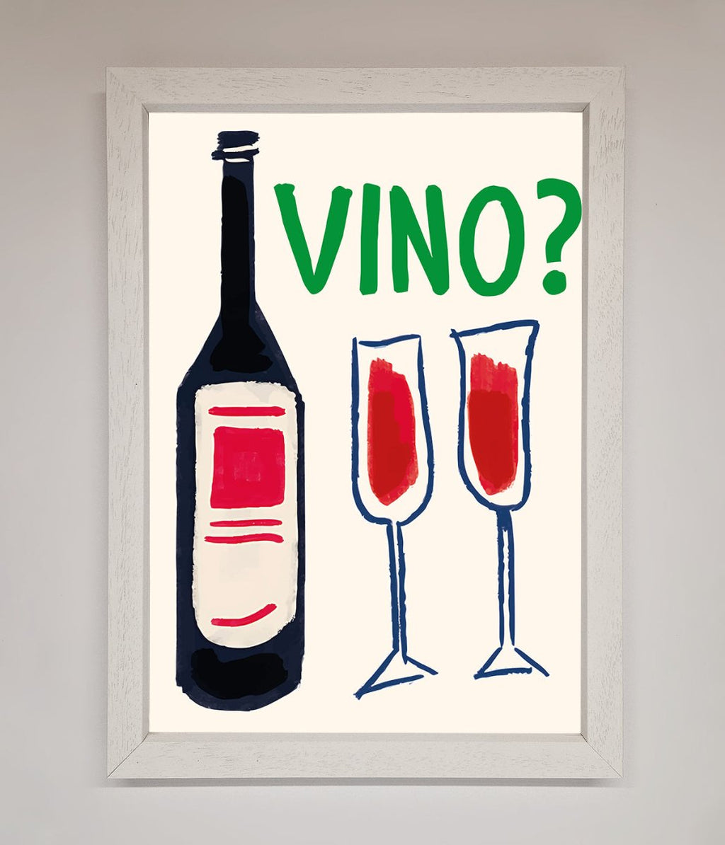 Vino Wine Framed Wall Art