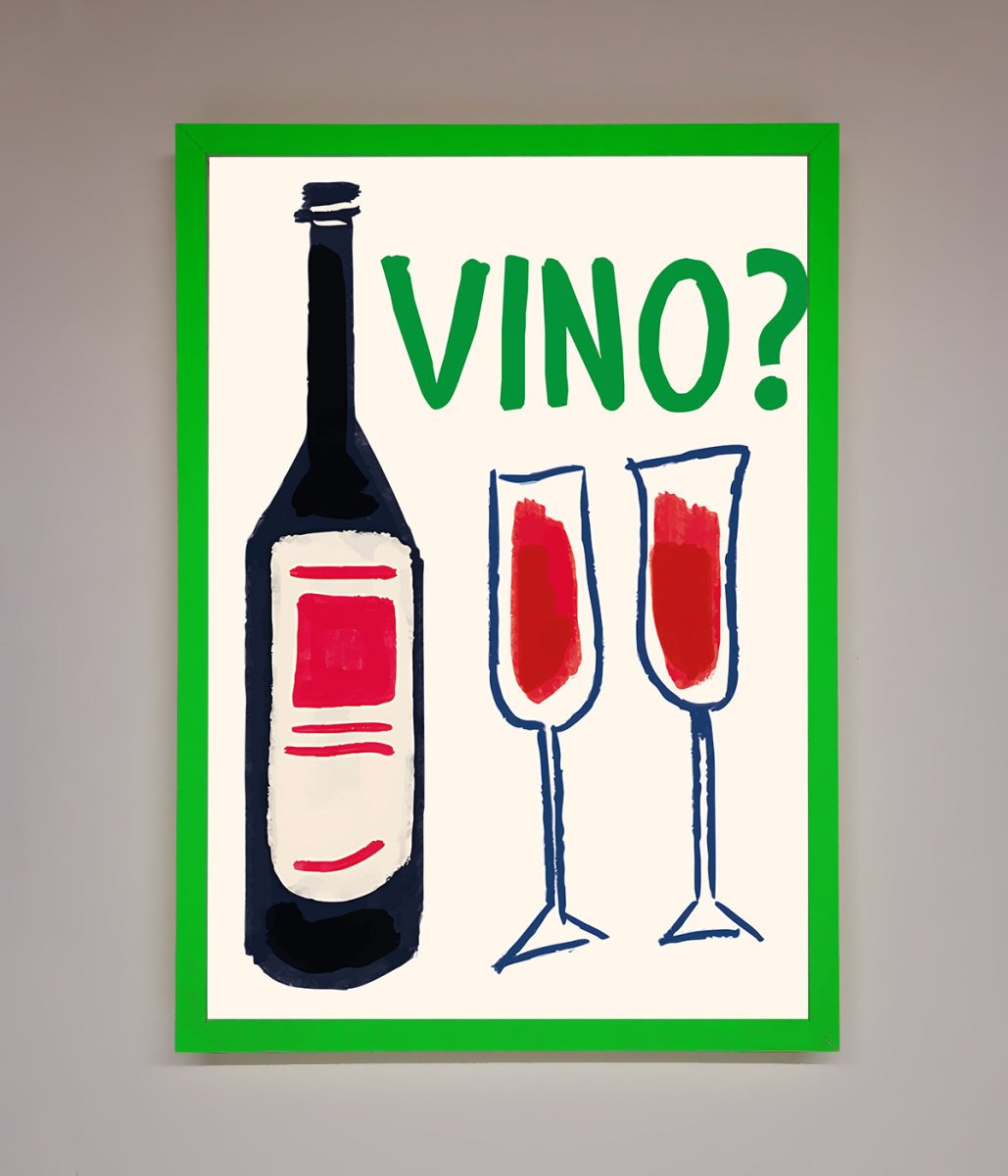 Vino Wine Framed Wall Art