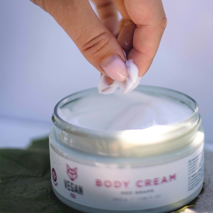 Red Grape Body Cream – Vegan, Moisturizing, Collagen-Boosting by Vegan Fox at www.brixbailey.com