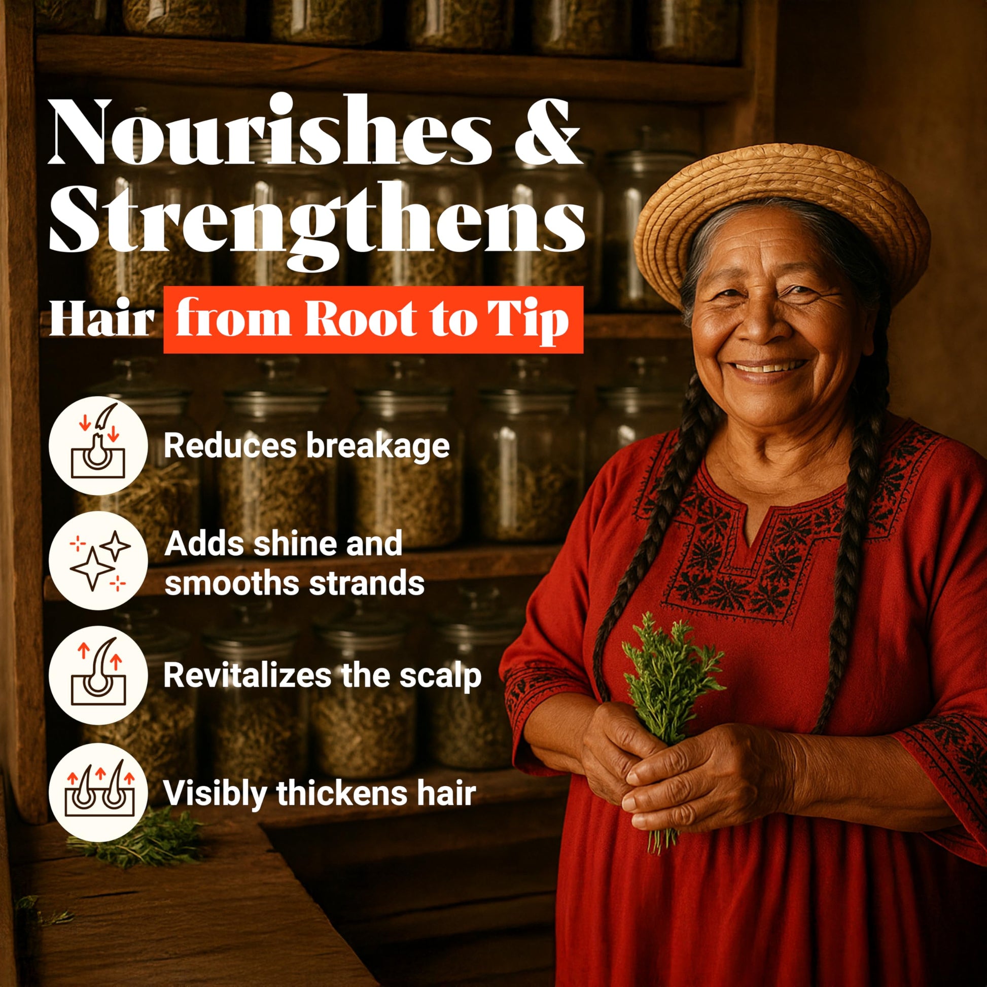 Vital Strands 100% Organic Raw Batana Oil for Hair Growth – All Hair Types – 2oz Glass Jar