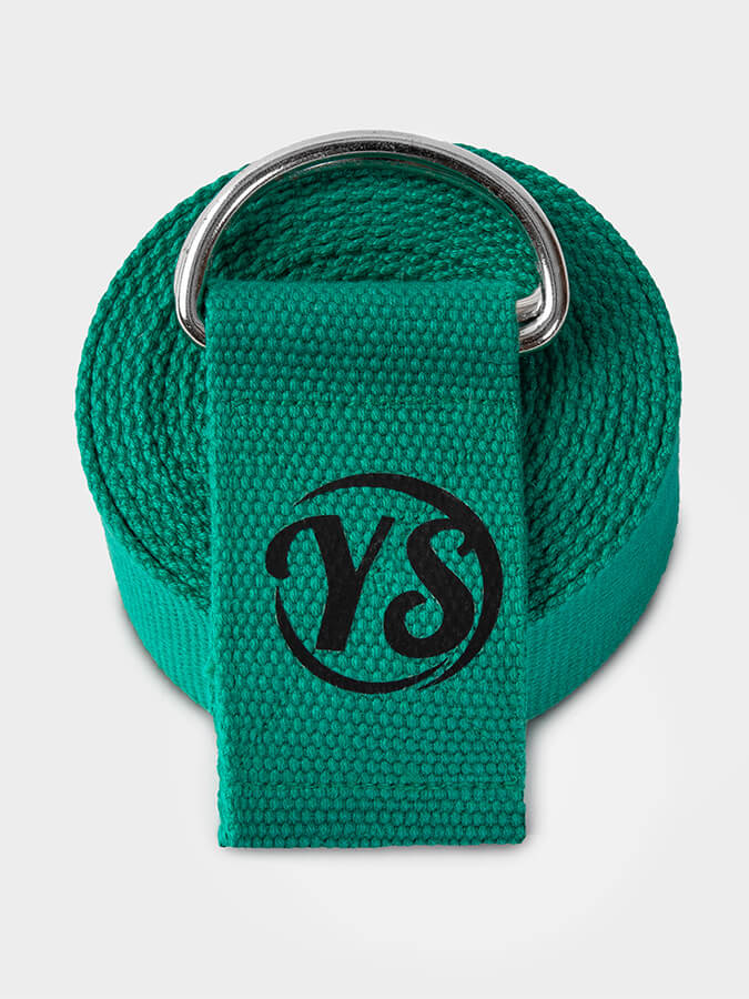 Yoga Studio GOTS Organic Cotton D-Ring 2.5m Yoga Belt Strap
