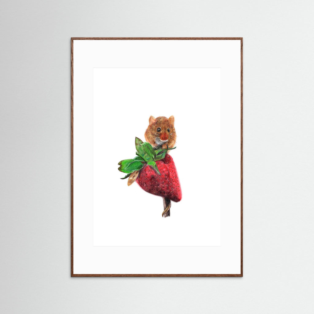 Field Mouse Wildlife Art Print | Wildlife Wall Art for Nature Lovers