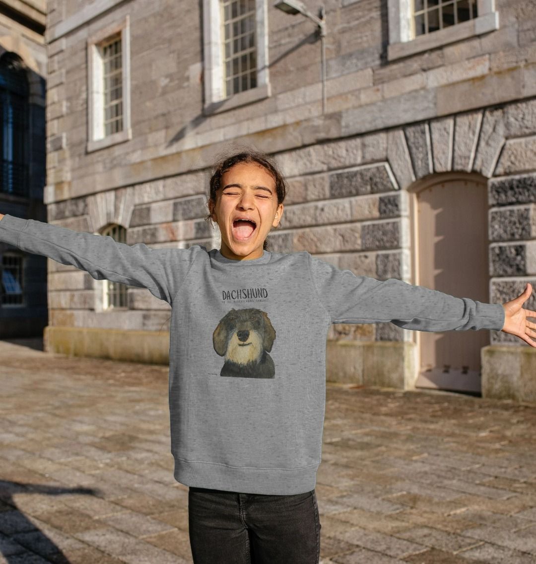 Snuggly Wire Haired Dog Kids' Sweatshirt – Ethically Made Cuteness!