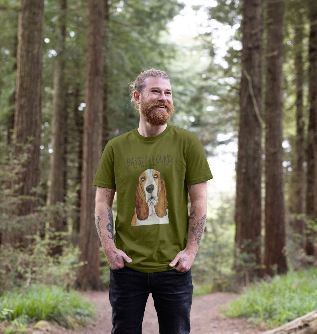 Basset Hound Men’s T-Shirt: The Ultimate Guilt Trip in Style!