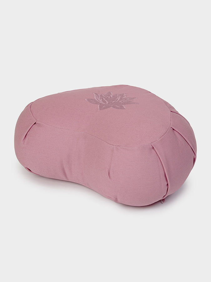 Yoga Studio GOTS Organic Cotton Crescent Lotus Zafu Buckwheat Cushion
