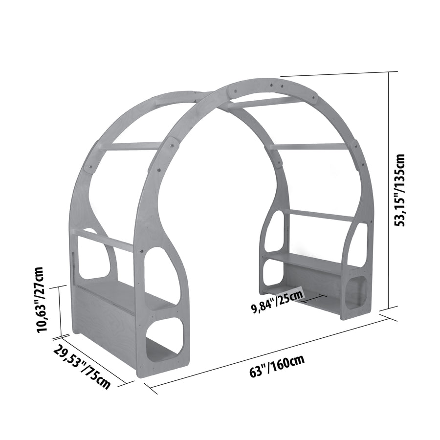 Montessori Play Stand for Toddlers – Versatile & Durable Toddler Furniture by Montessori House Bed at www.brixbailey.com