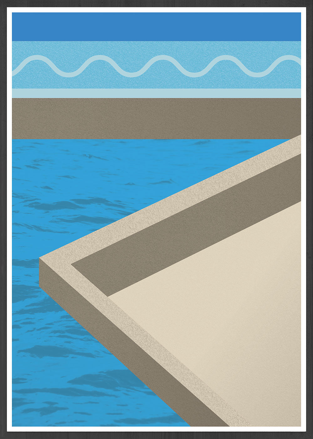 The Water Below Geometric Shape Art