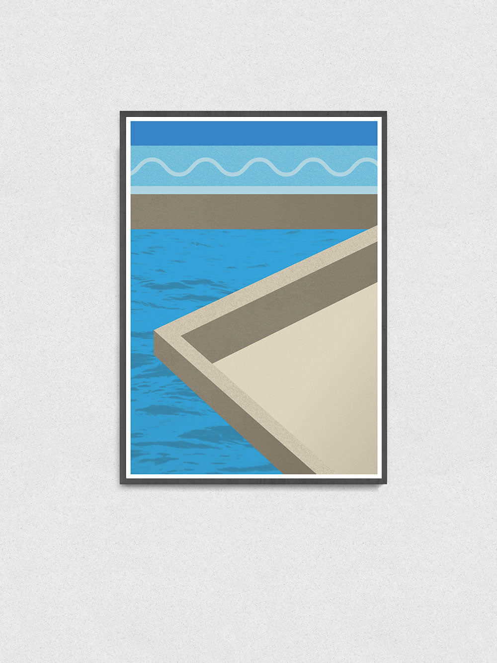 The Water Below Geometric Shape Art