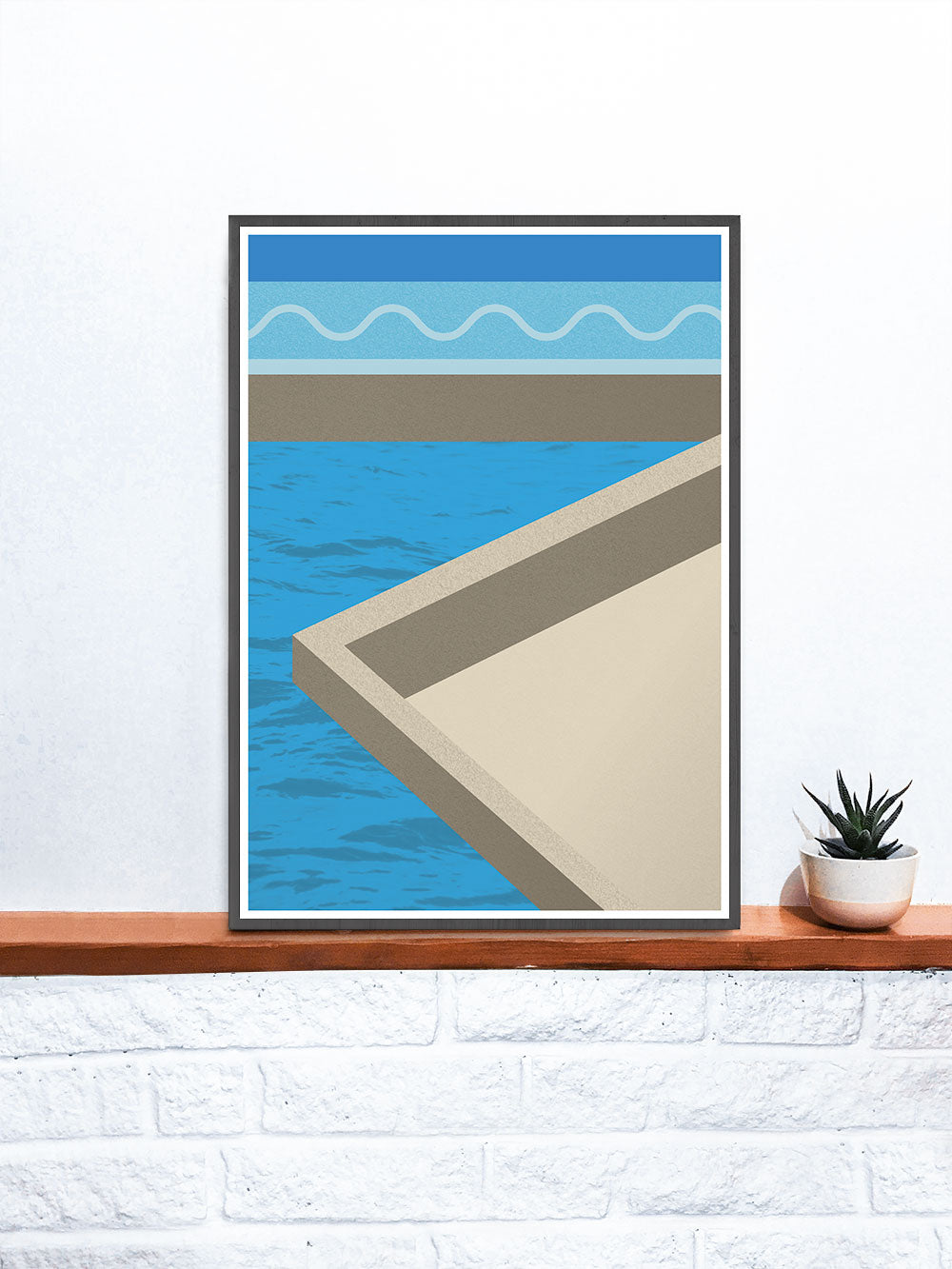 The Water Below Geometric Shape Art