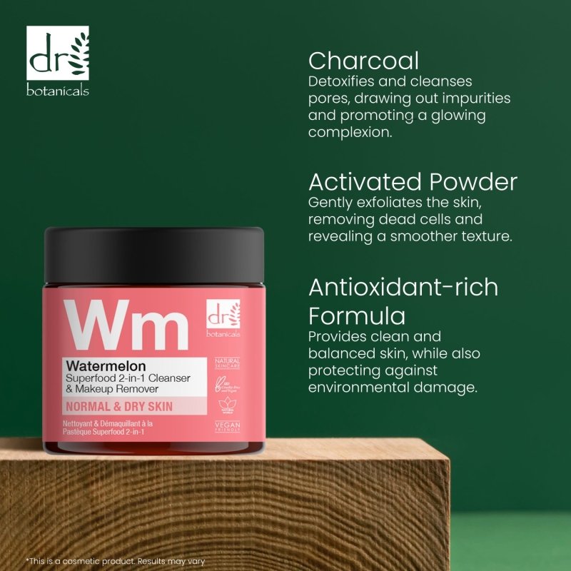 Watermelon Superfood 2 in 1 Cleanser and Makeup Remover 60ml