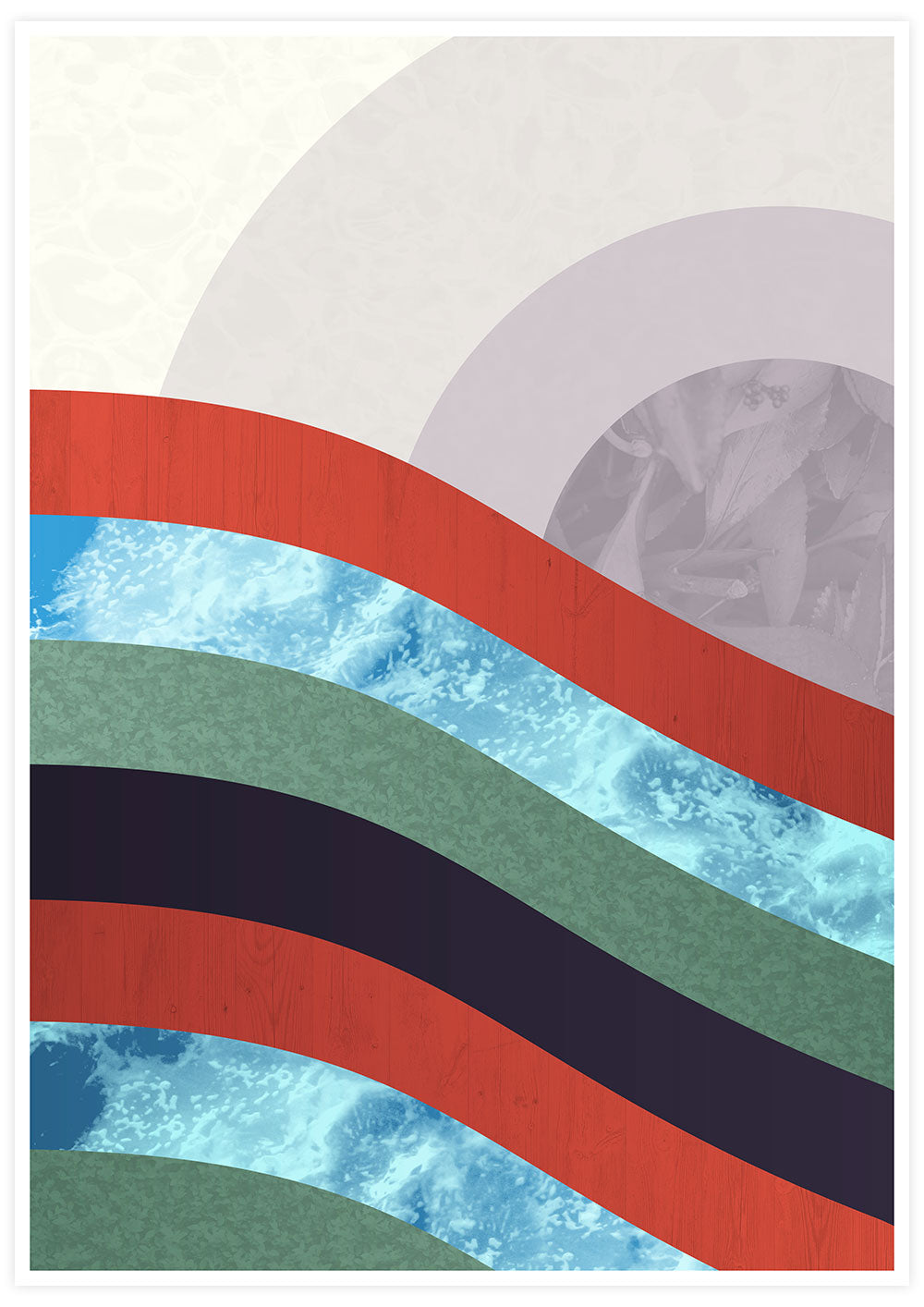 Wave of Elements Abstract Sunset