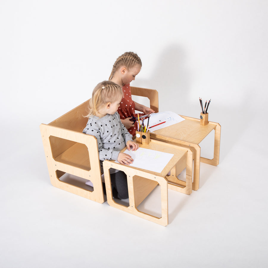 Montessori Weaning Table & Chair Set – Crafted for Child Independence by Montessori House Bed at www.brixbailey.com