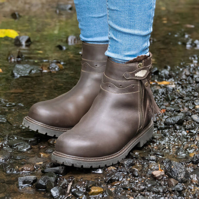 Hudson Ankle Boots in Chocolate
