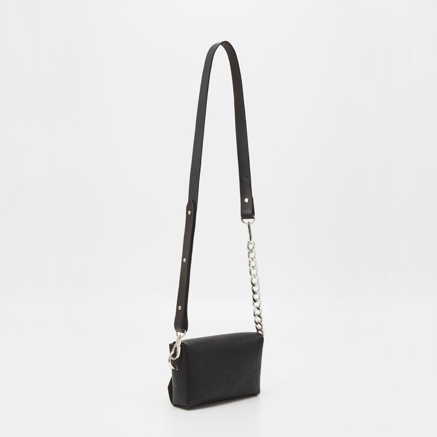 Handmade Leather Envelope Bag - Black