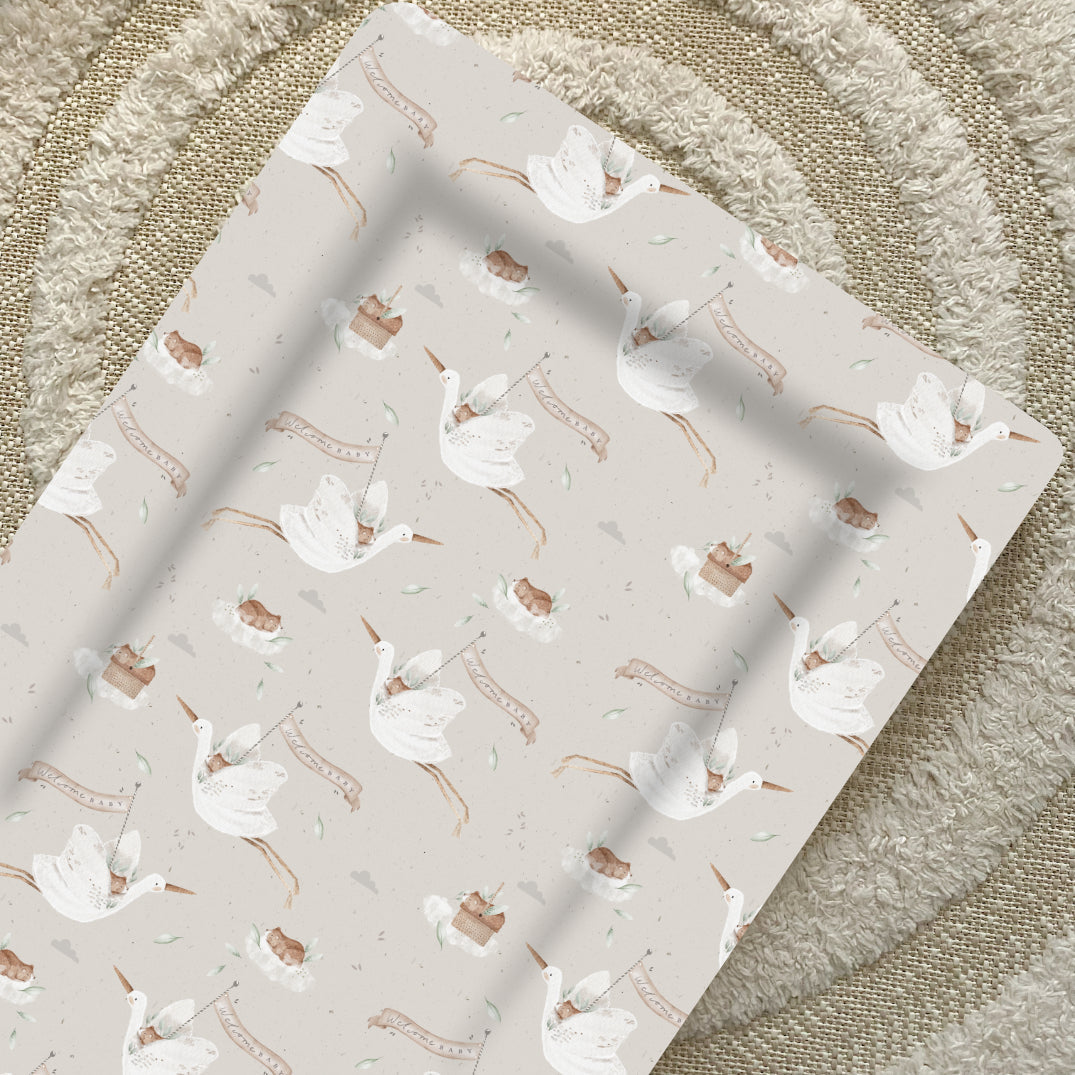 Standard Changing Mat - Welcome Baby Unisex Print