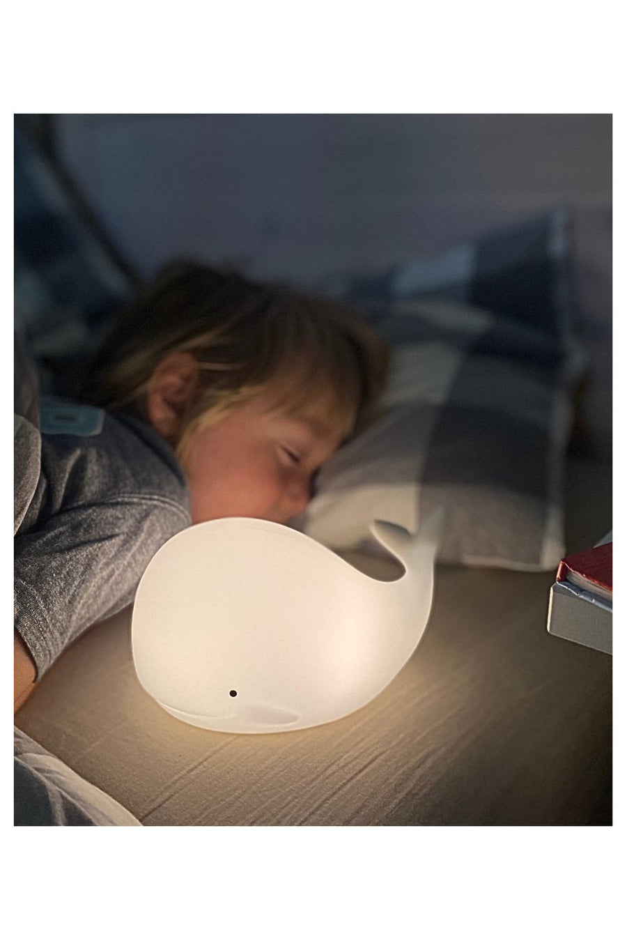 Whale Night Lamp for Kids – Soft, Safe & Colorful with Remote by Rabbit & Friends at brixbailey.com