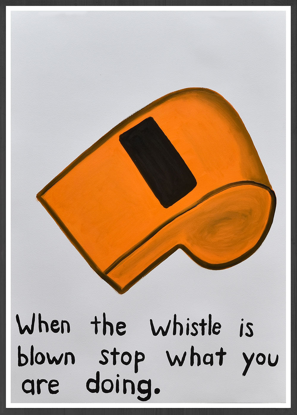 When the Whistle is Blown Quirky Wall Art