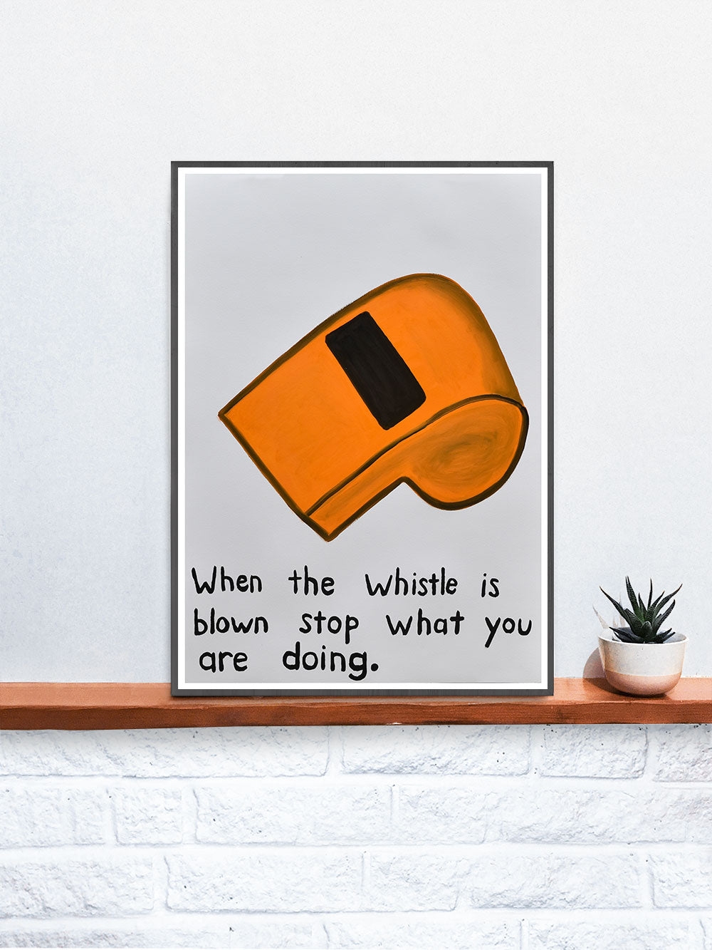 When the Whistle is Blown Quirky Wall Art