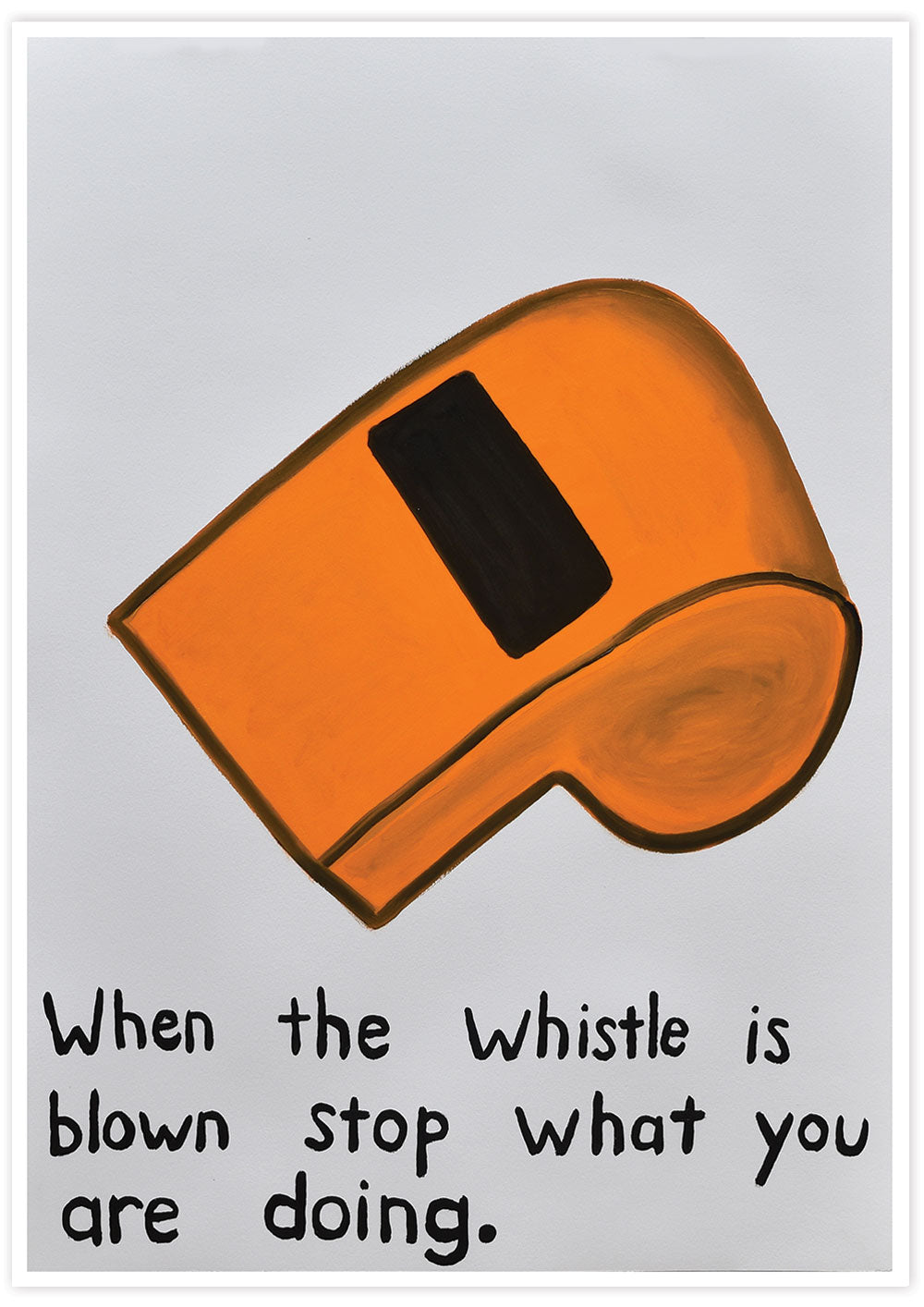 When the Whistle is Blown Quirky Wall Art