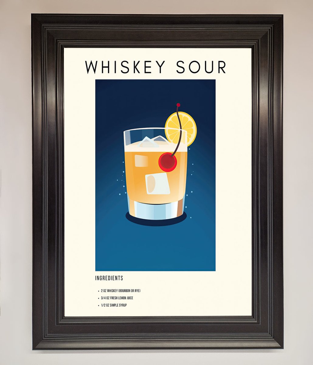 Whiskey Sour Framed Poster