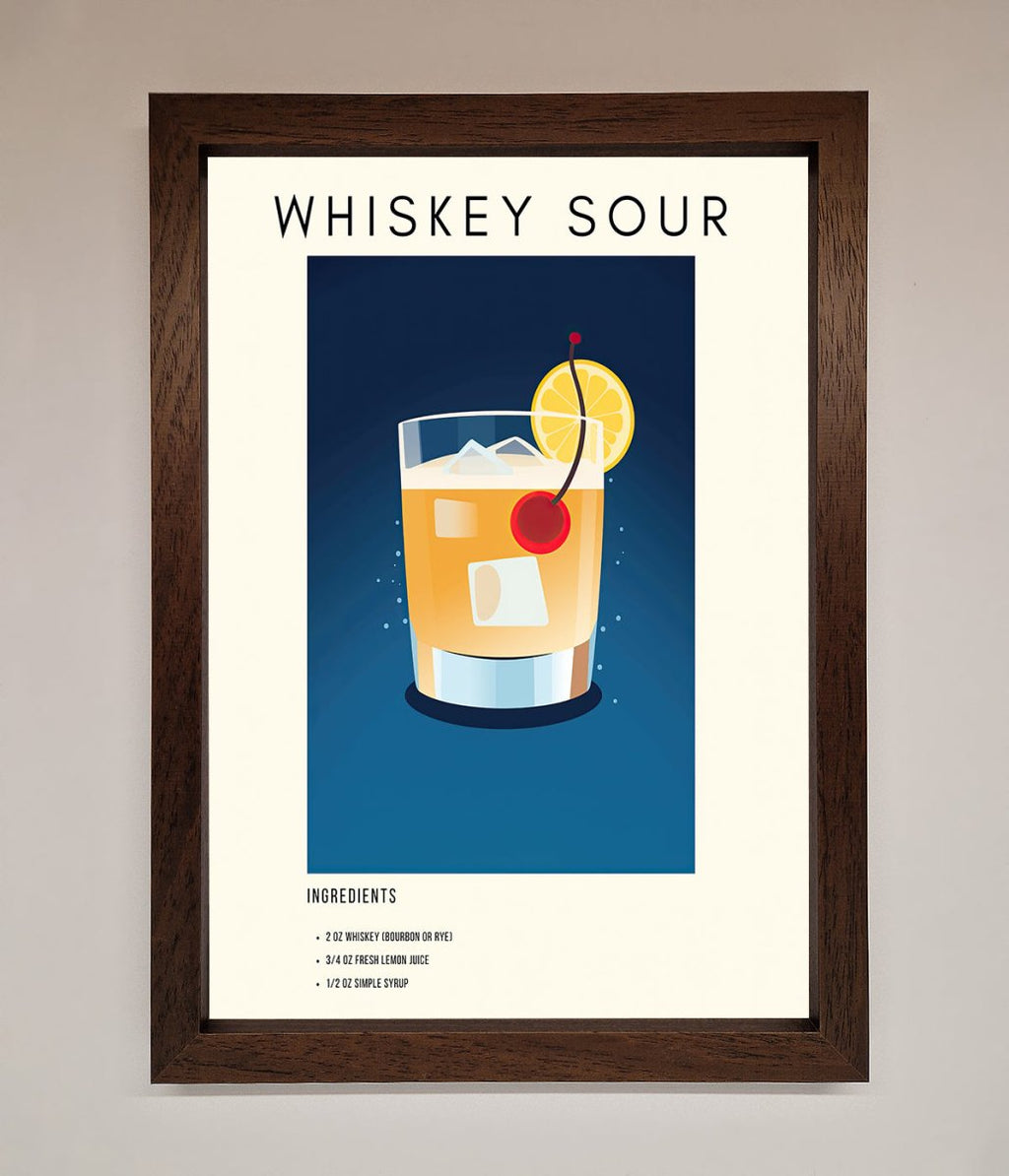 Whiskey Sour Framed Poster