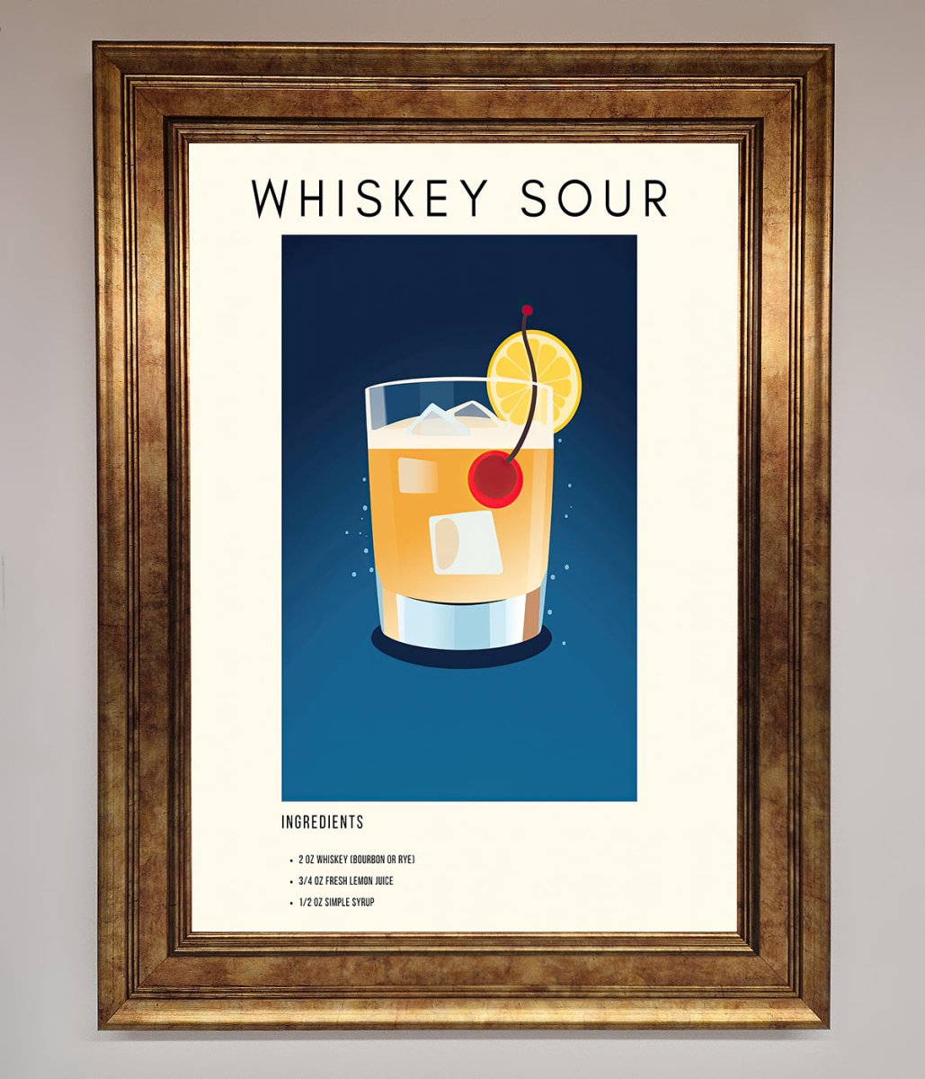 Whiskey Sour Framed Poster