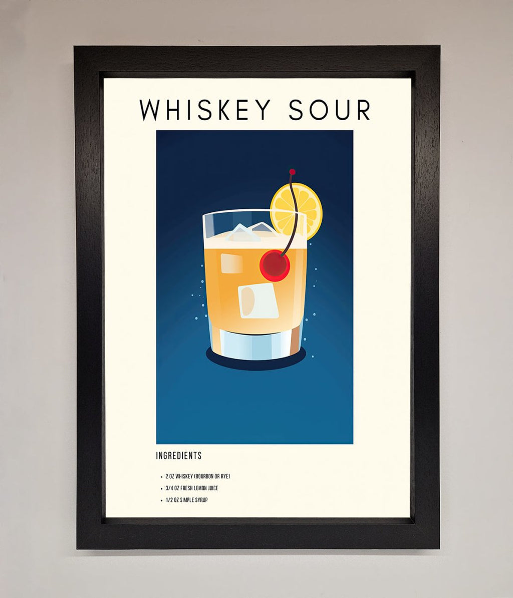 Whiskey Sour Framed Poster