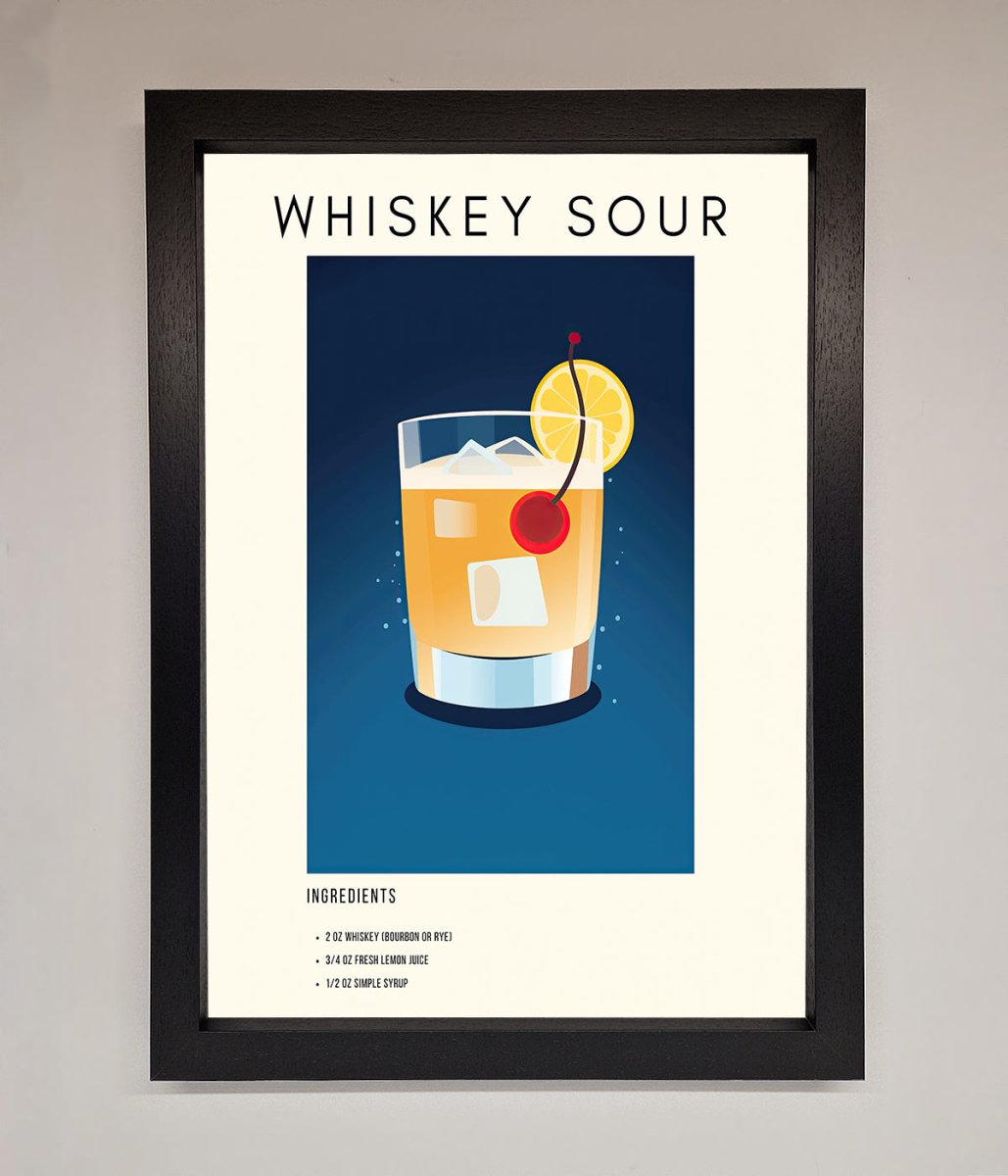 Whiskey Sour Framed Poster
