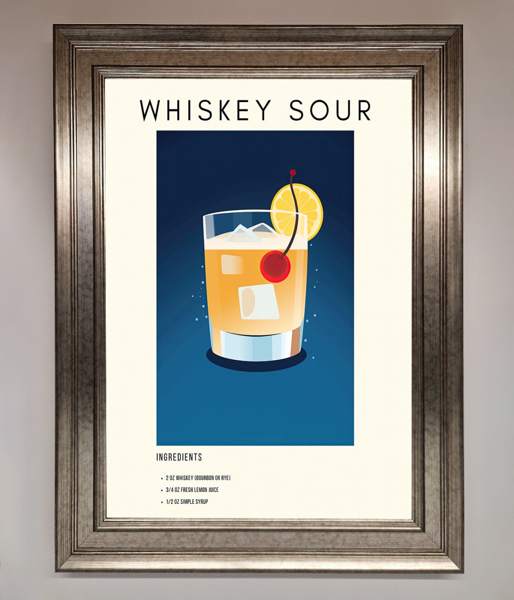 Whiskey Sour Framed Poster