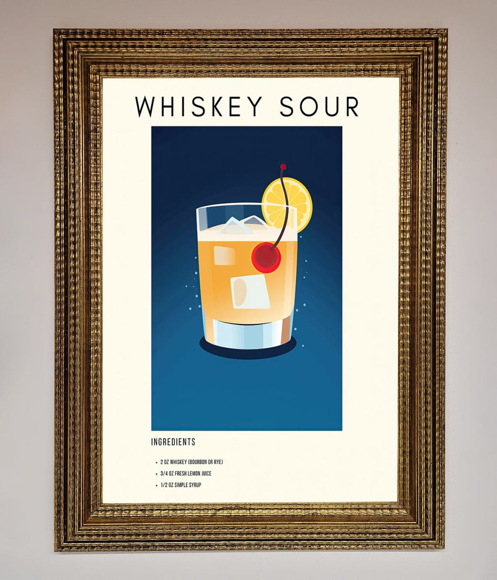 Whiskey Sour Framed Poster