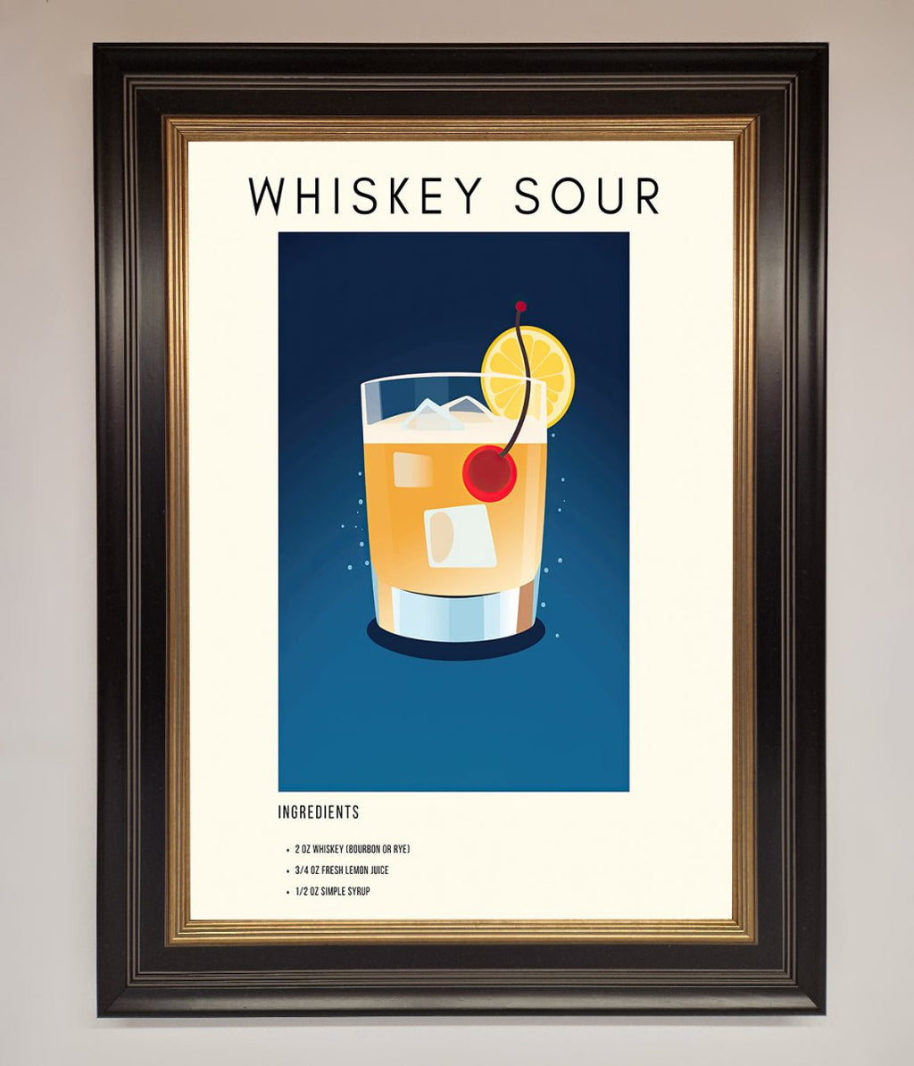 Whiskey Sour Framed Poster