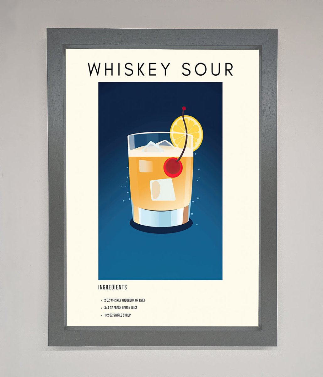 Whiskey Sour Framed Poster