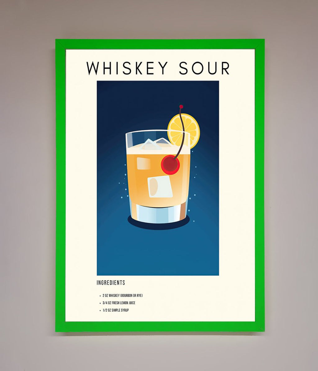 Whiskey Sour Framed Poster