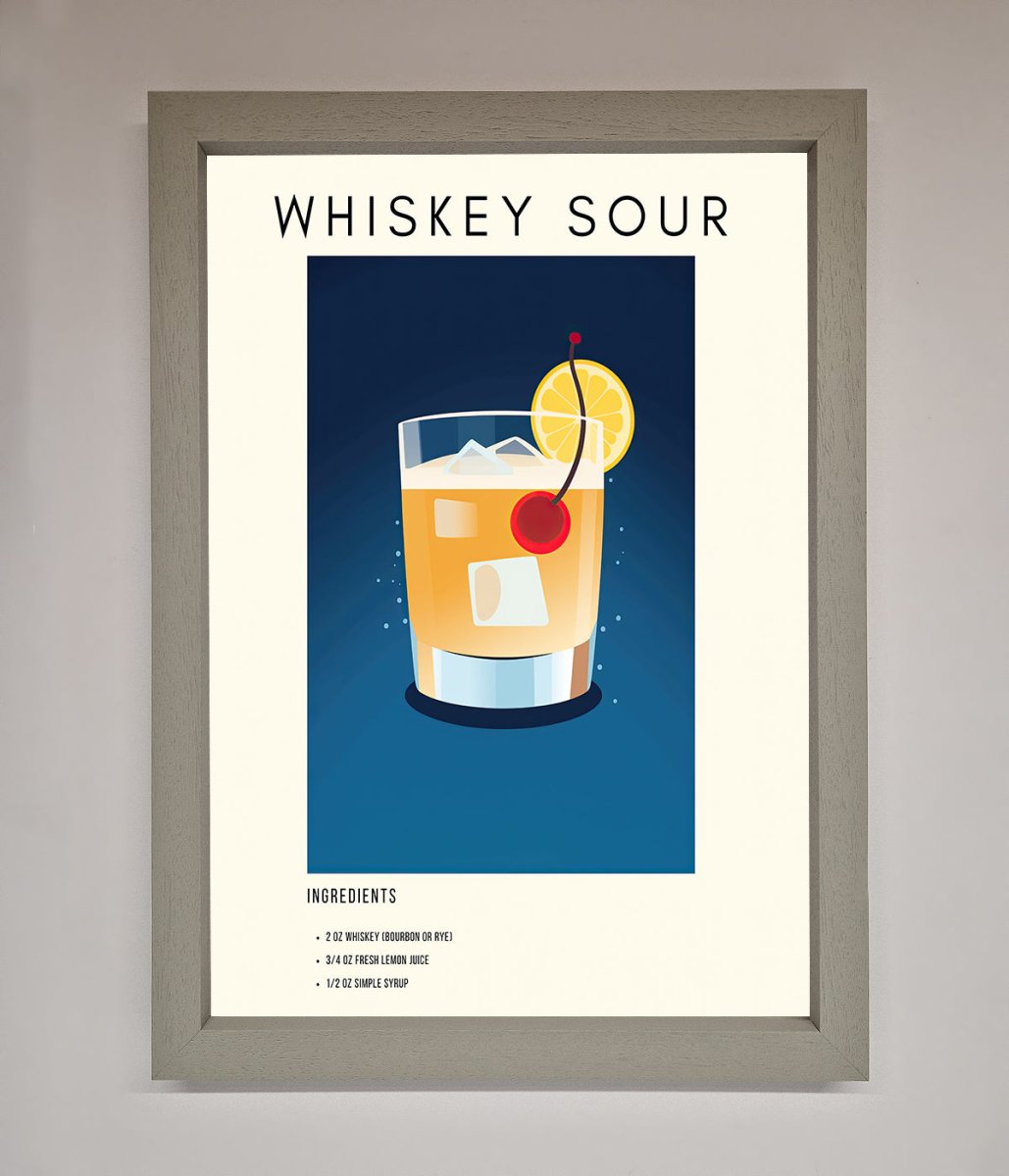 Whiskey Sour Framed Poster