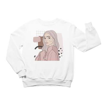 Unisex Crewneck Sweatshirt with Illustration - Whisperer