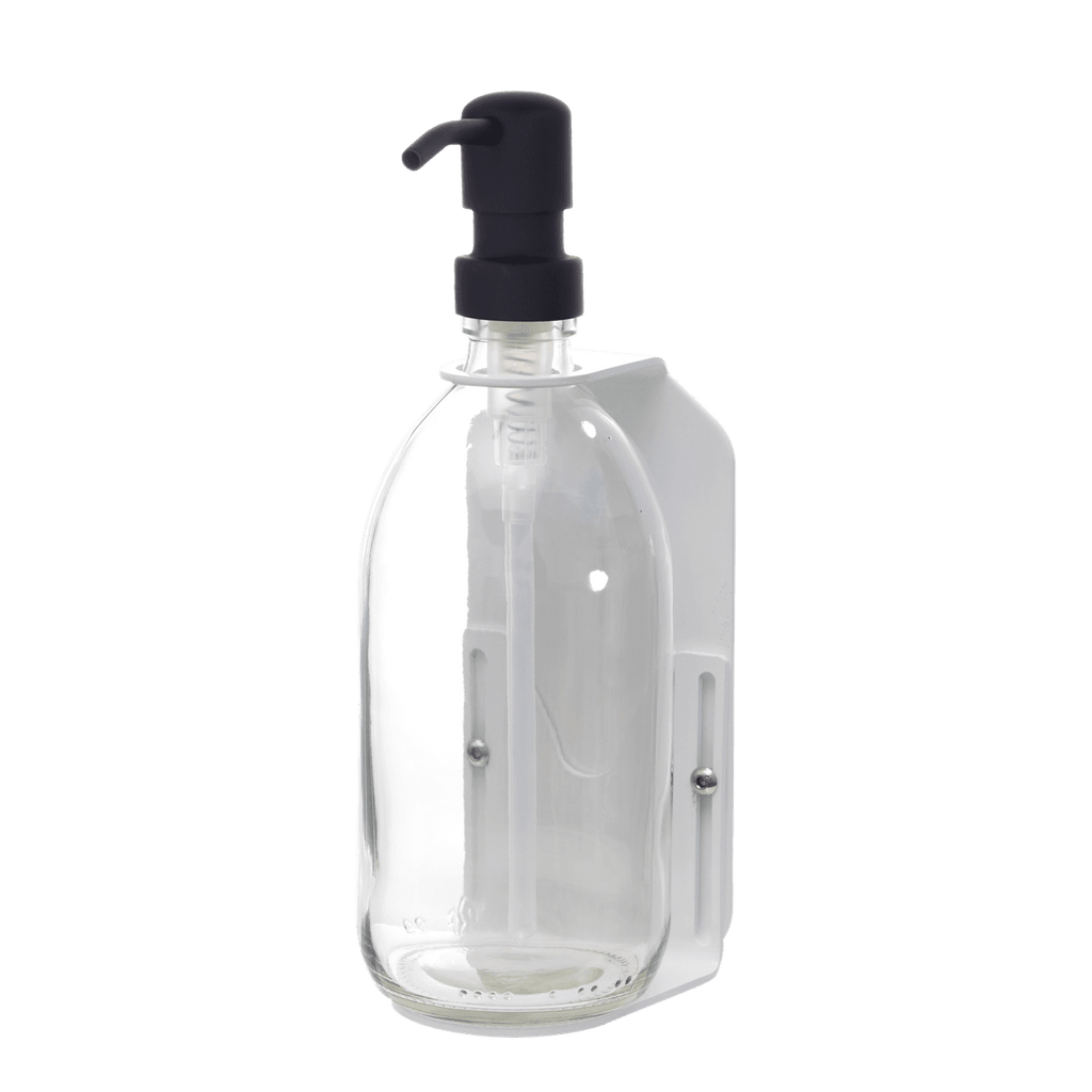 White Single  Wall Mounted Soap Dispenser