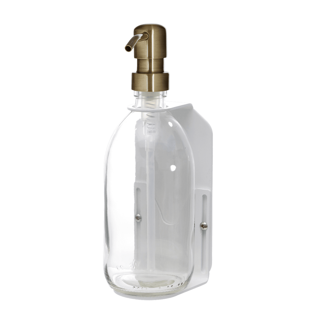 White Single  Wall Mounted Soap Dispenser