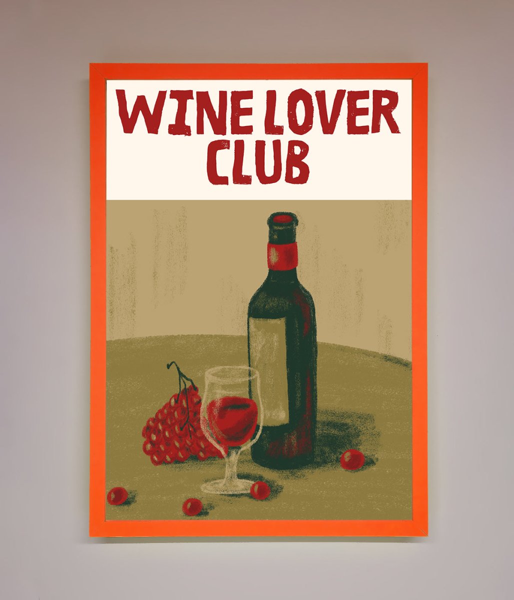 Wine Lovers Club Framed Poster